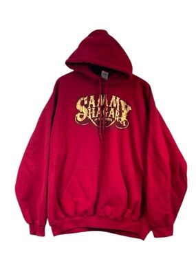 Sammy Hagar Band Hoodie Maroon Sweatshirt Tour 80s Rock 2XL Gildan Merch